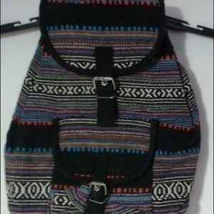 NEW Dolgen Women's Knit Woven Backpack, Multicolor